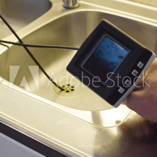 camera inspection of sink
