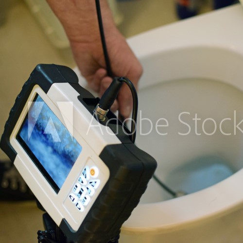 camera inspection of toilet