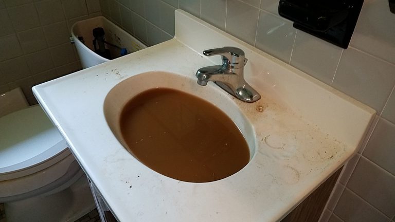 Clogged drain