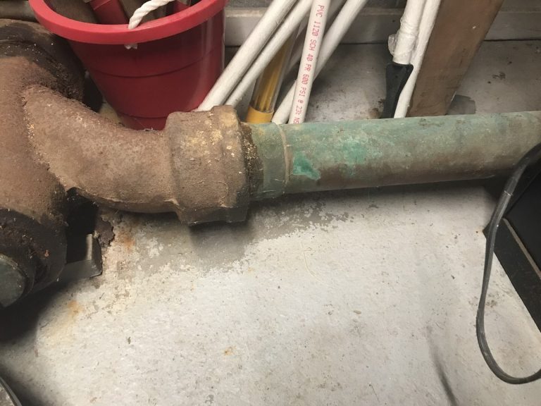Old copper pipe