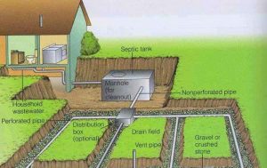 Septic system drain