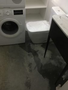 Water leak in basement