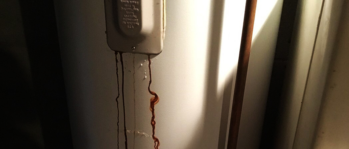 Leaking water heater